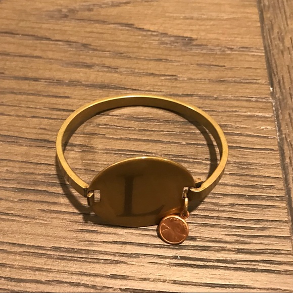 Top Shelf Brass Initial bracelet - Picture 2 of 2